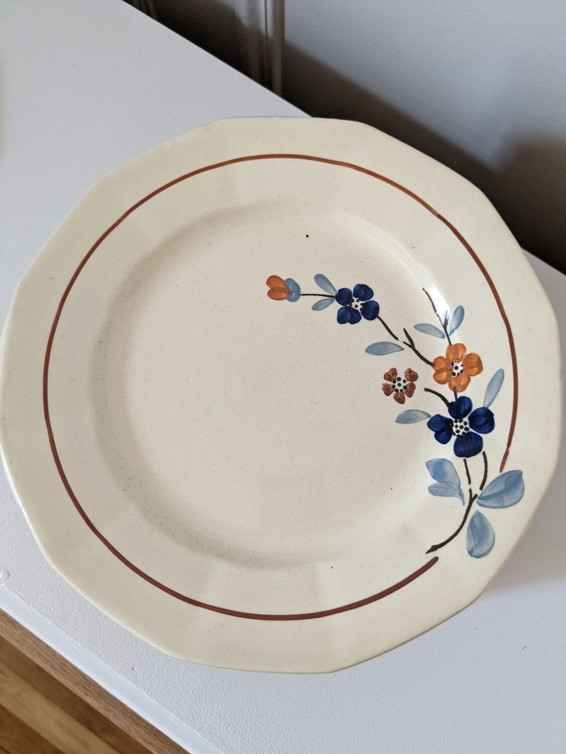 Ten flat plates Sarreguemines