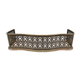 Old brass fireplace