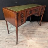 Art deco desk in curved mahogany veneer