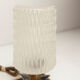 Paire de lampes de chevet 1960 laiton verre etoile