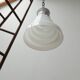 Antique stepped opaline glass pendant light