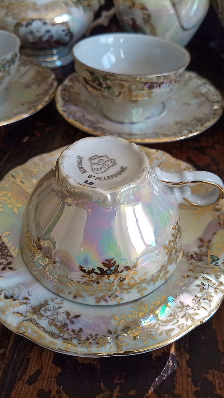 German porcelain coffee/tea service - 6 people