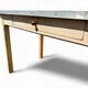 Table en orme blanchi et granité mado 1950