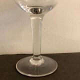 10 blown and engraved stemmed glasses