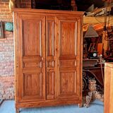Armoire ancienne mi-XIXème siècle en pitchpin