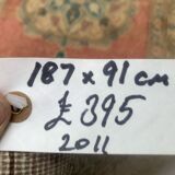 Vintage turkish oushak rug 187x91 cm carpet