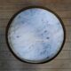 Small marble top pedestal table