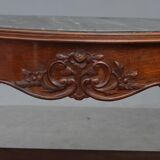 Console style Napoleon III era marble top mahogany end XIX