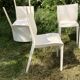 Chaises blanches Slick Slick Philippe Starck XO Design années 80