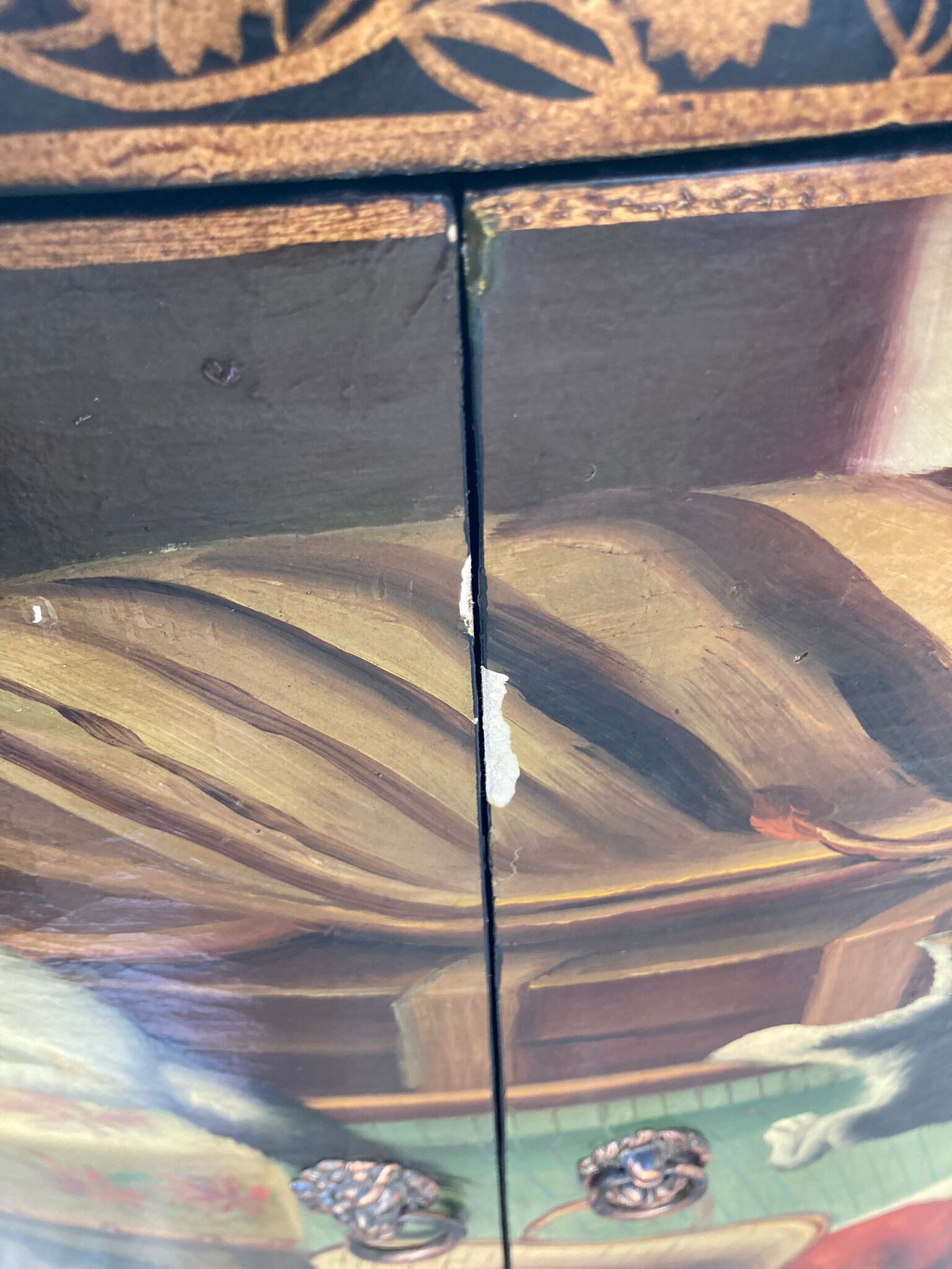 Painted notch patterns cats