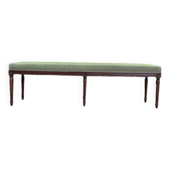 Grande banquette - banc d'office de style Louis XVI