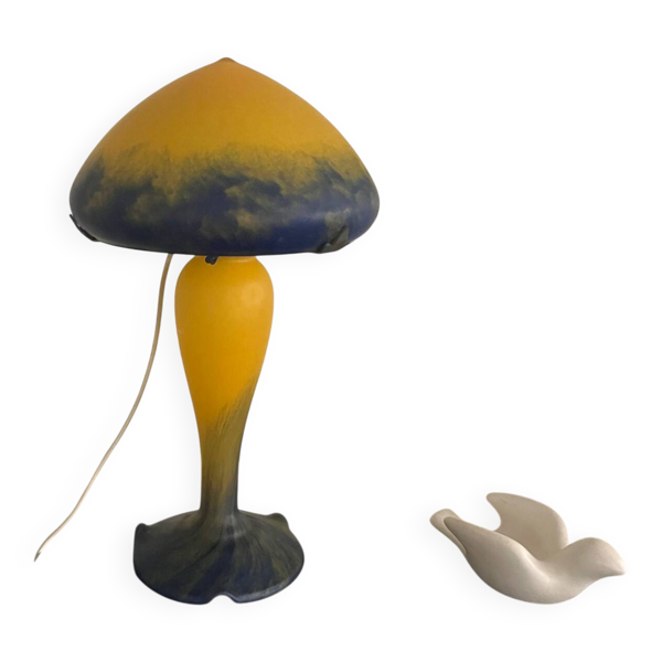 Lampe champignon verrerie de Vianne