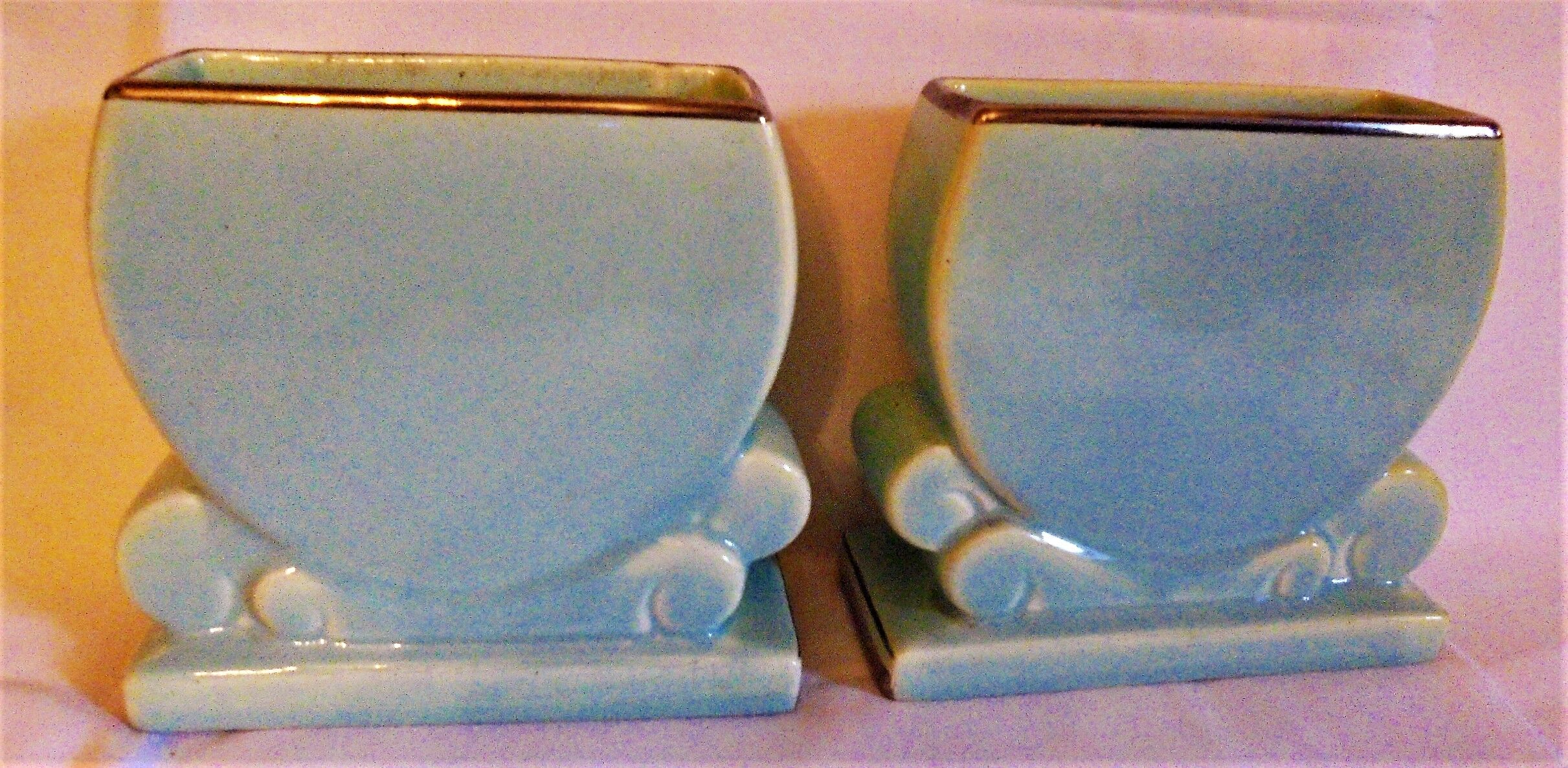 Pair of art deco vases
