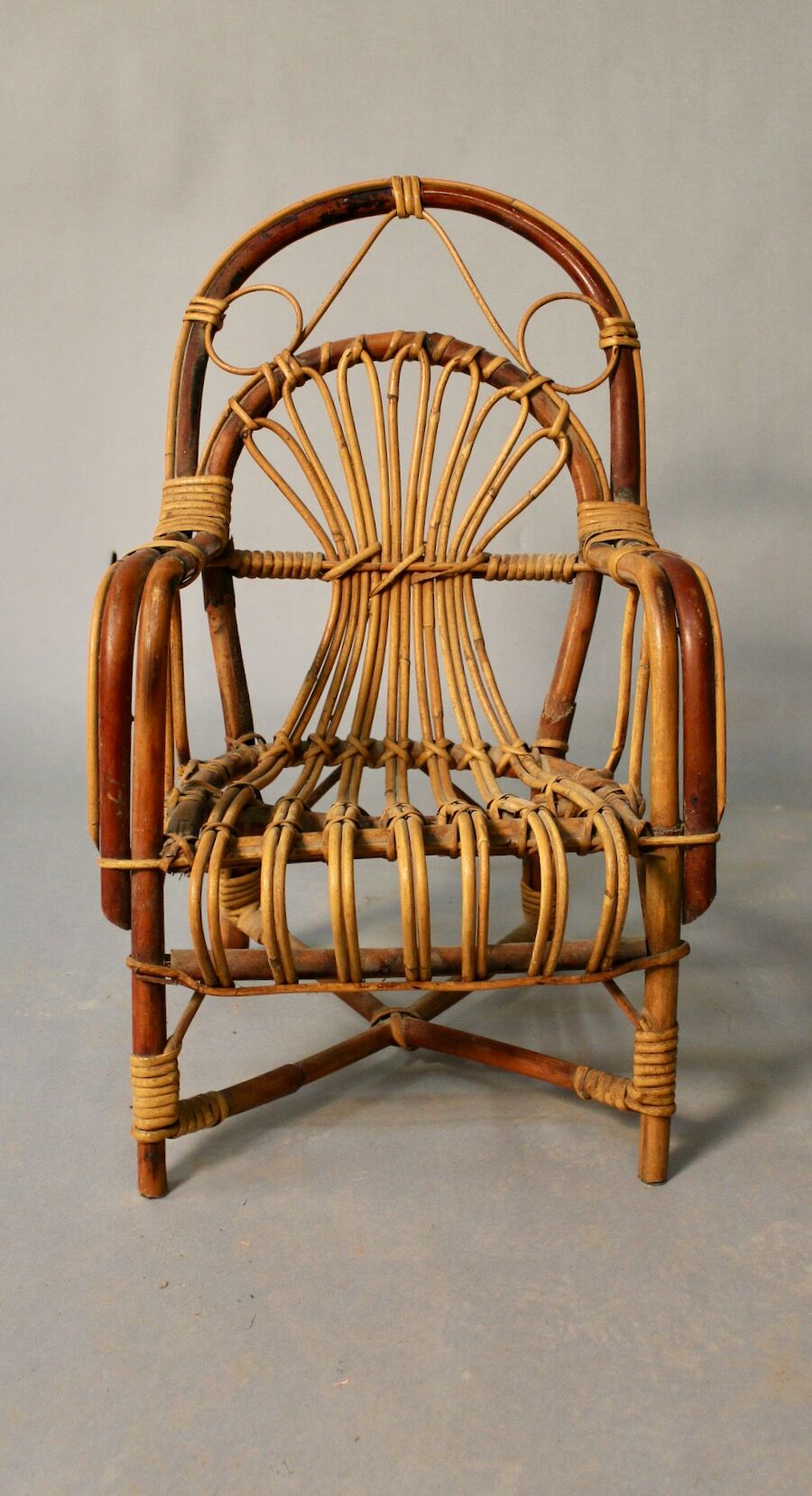 Children's armchair rattan 1900