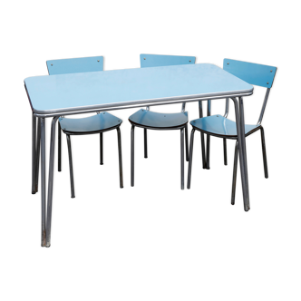 Table formica et chaises 1950