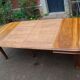 Art Nouveau extendable table in walnut from the 1900s, Nancy school.