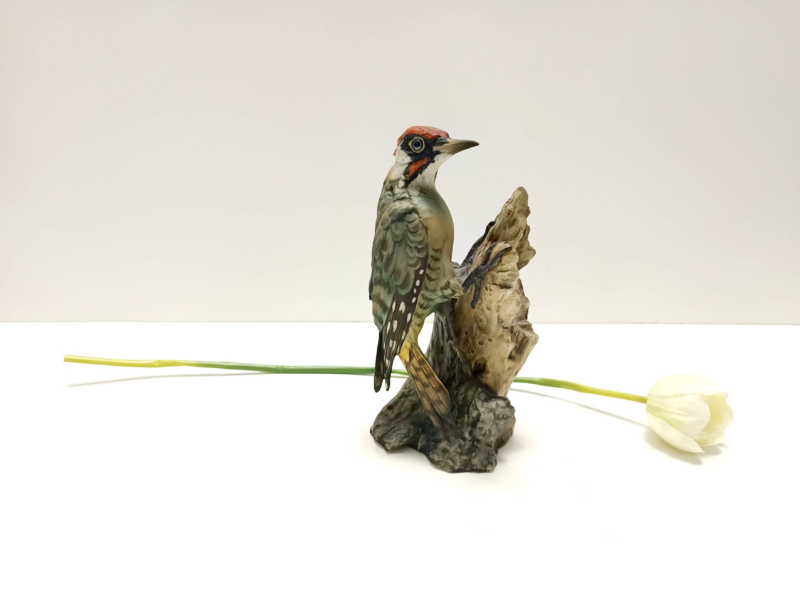 Vintage Hand-Painted Ceramic Woodpecker by Bepi Tay, Italy
