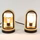 Lampe de table et applique beige intérieur en aluminium années 70