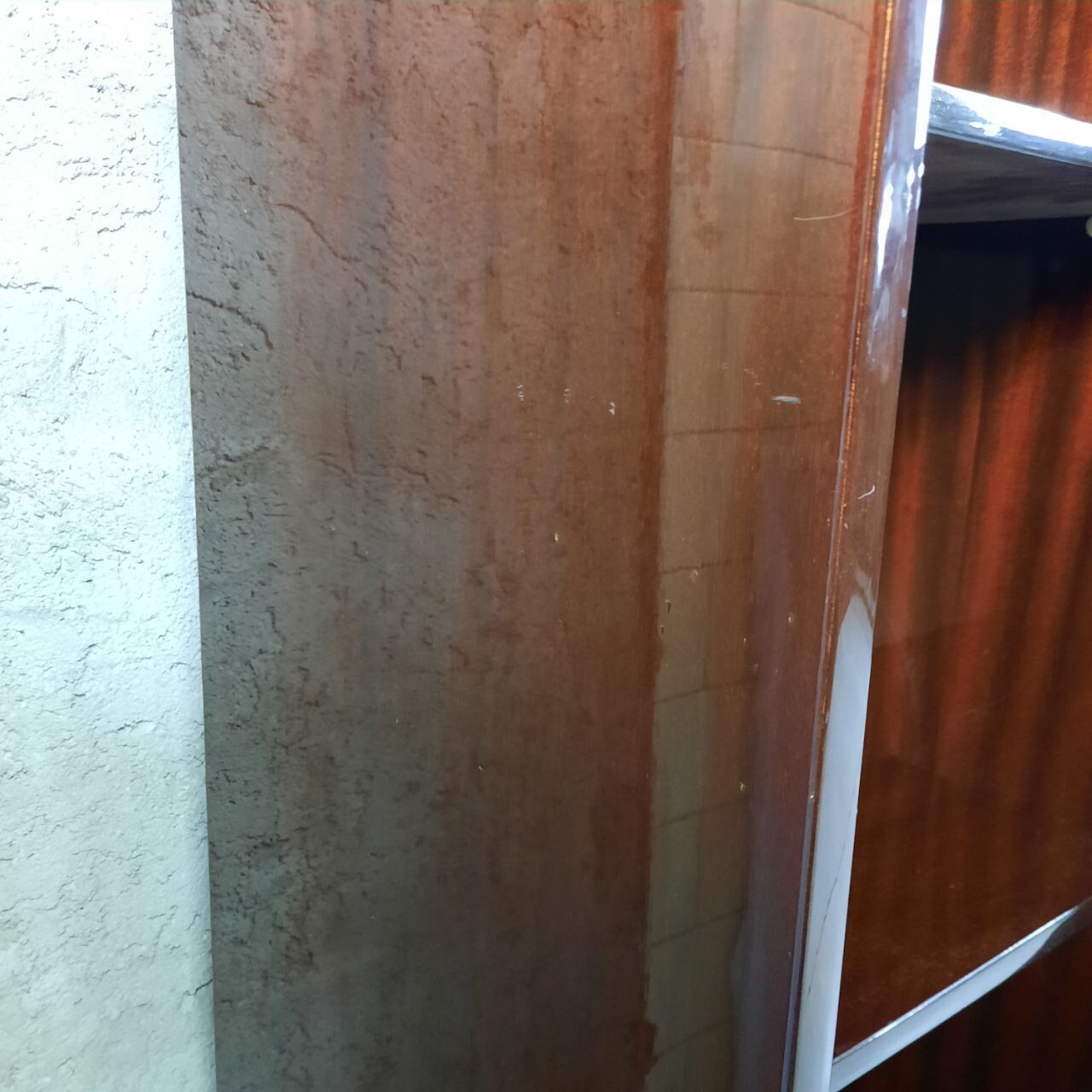 Wardrobe, 1950s bookcase, brass print / tips.