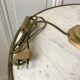 Tulip lamp in brass and glass 50s