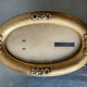 Antique art nouveau oval frame gilded wood