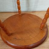 Tripod side table in solid wood