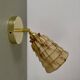 Vintage tulip wall lamp in marbled effect Clichy glass