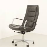 Leather office chair by Jørgen Kastholm for Kill International