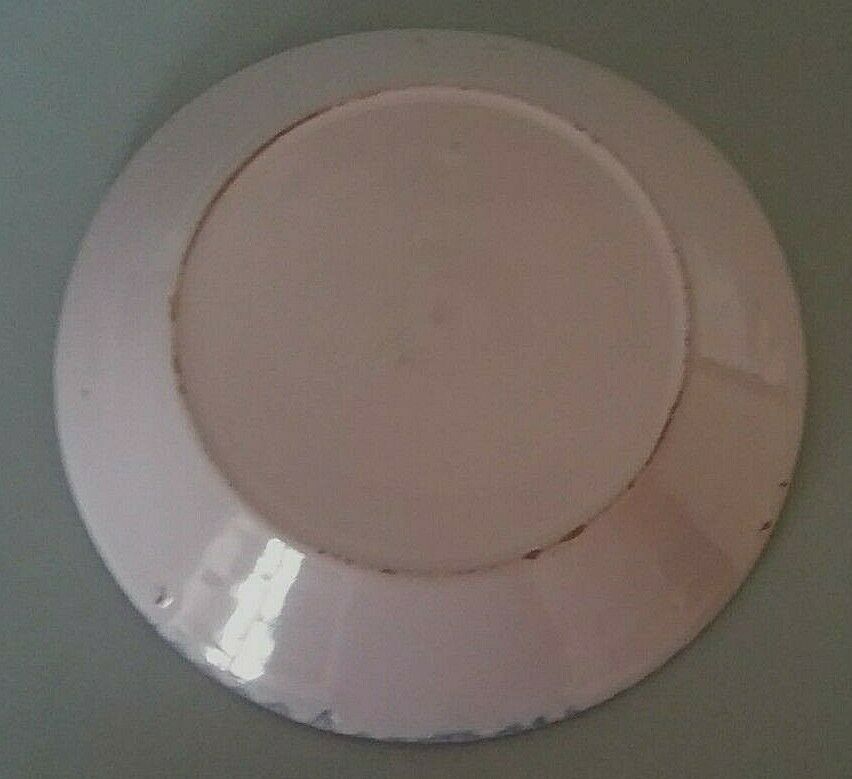 Hollow plate in earthenware, early twentieth century