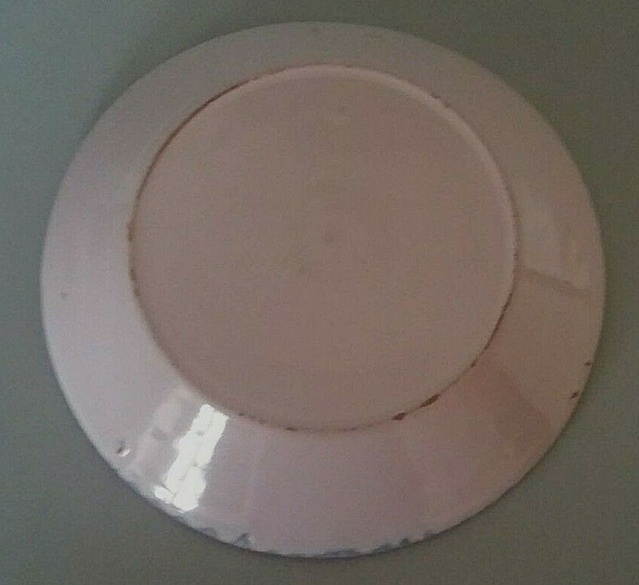 Hollow plate in earthenware, early twentieth century