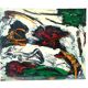 Abstract painting by Simone Ciani, oil on canvas, 1990s