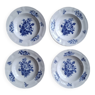 Set of 4 Rhodia Boch plates 1960