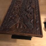 Carved Senegalese coffee table