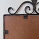 Art Deco black wrought iron wall mirror, Belgium, 1930s