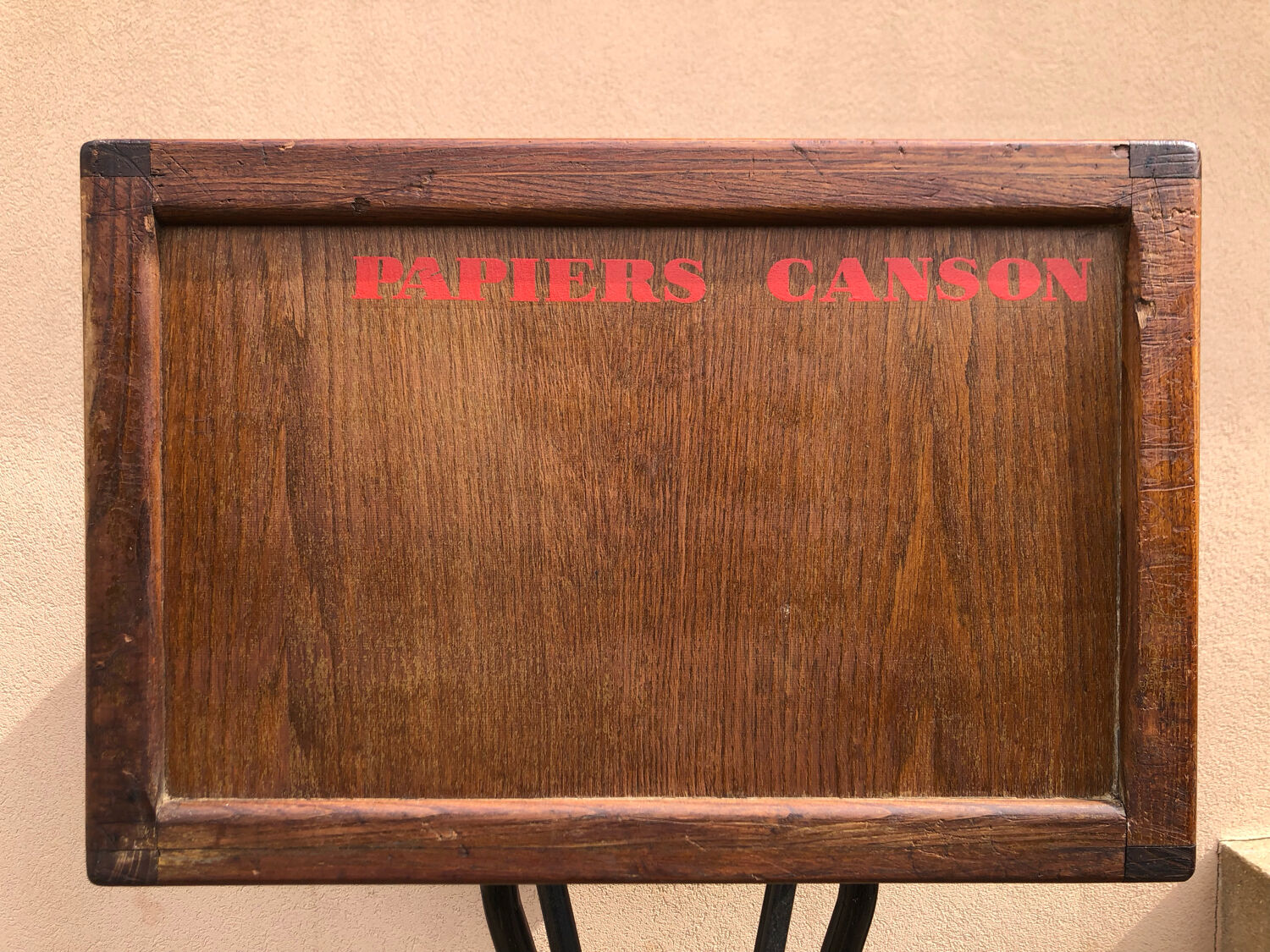 Craft furniture: display of old stationery for Cansons Papers.  50s