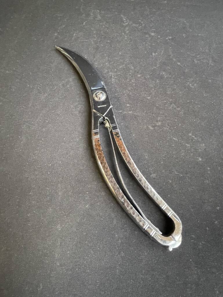 Poultry pruning shears – Hammered stainless steel - Germany
