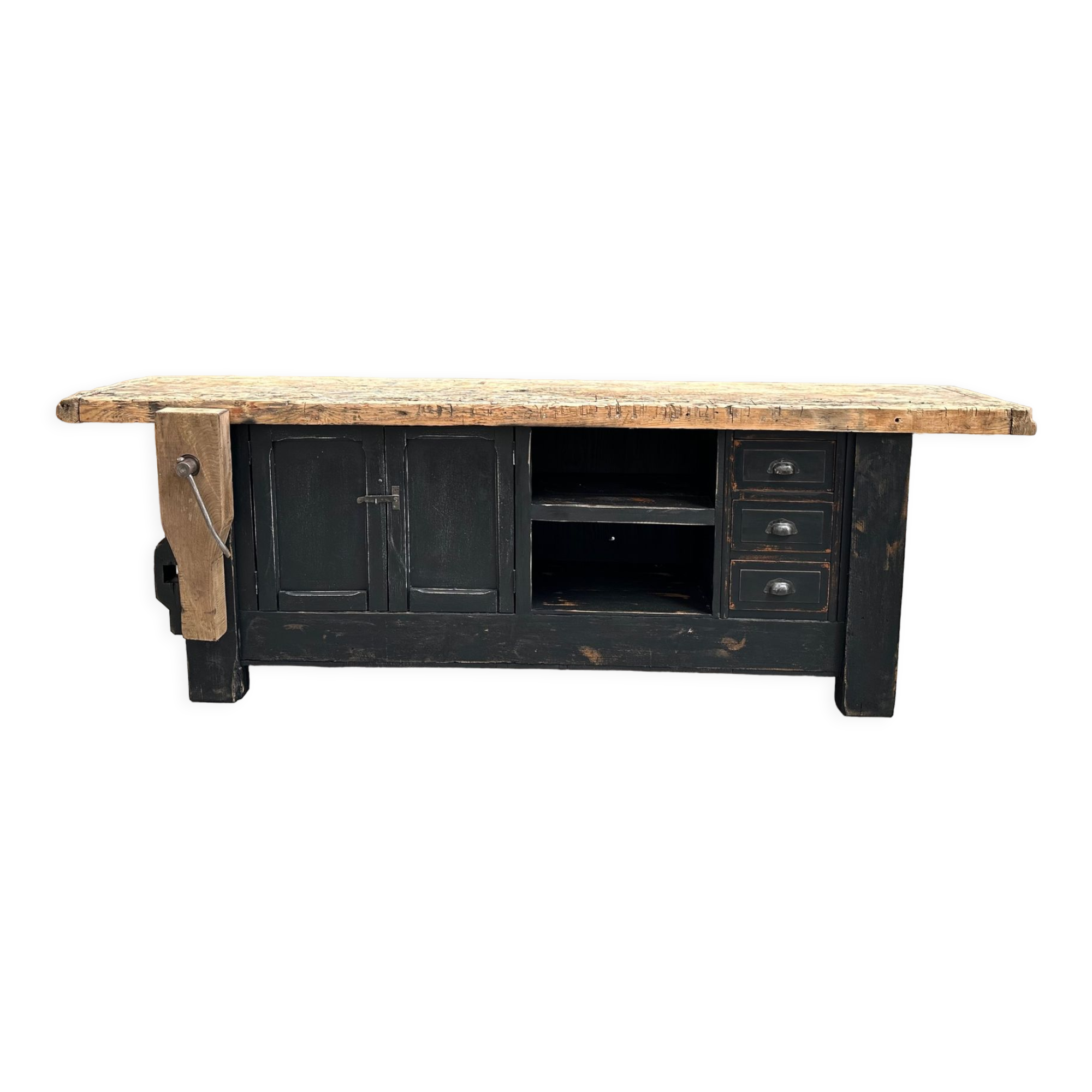 Patinated workbench