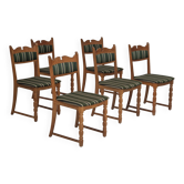 Set of six dining chairs danish design 1970S