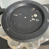 Wiła Leuchten wall lamp in molded glass 60s-70s