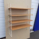 Shelf type string in beech and metal year 70 scandinavian style.