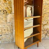 Storage unit/Library with sliding glass doors 1960s