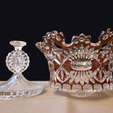 Red crystal fruit bowl