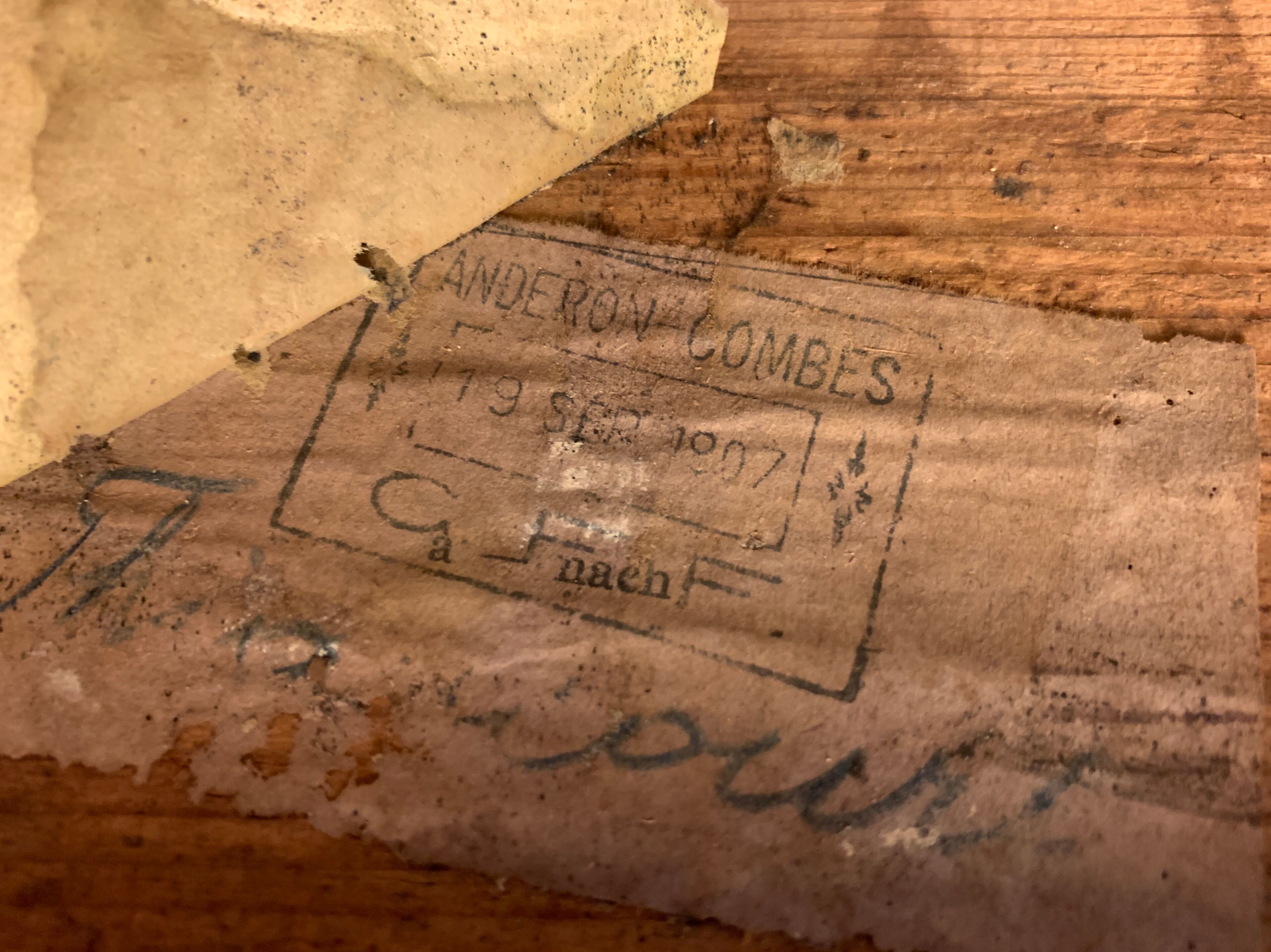 Former chest scriban curve 19th