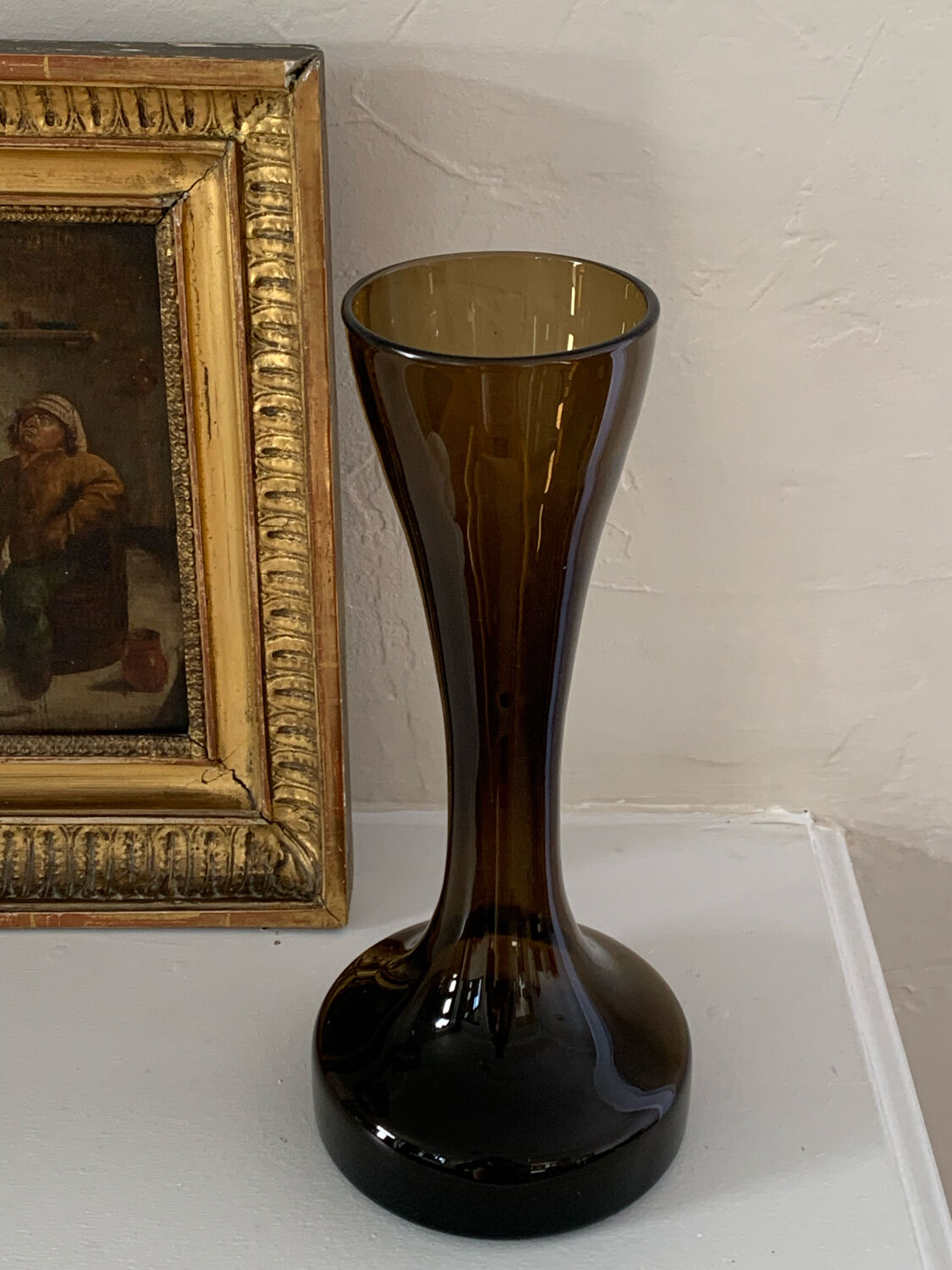 70' smoked glass vase