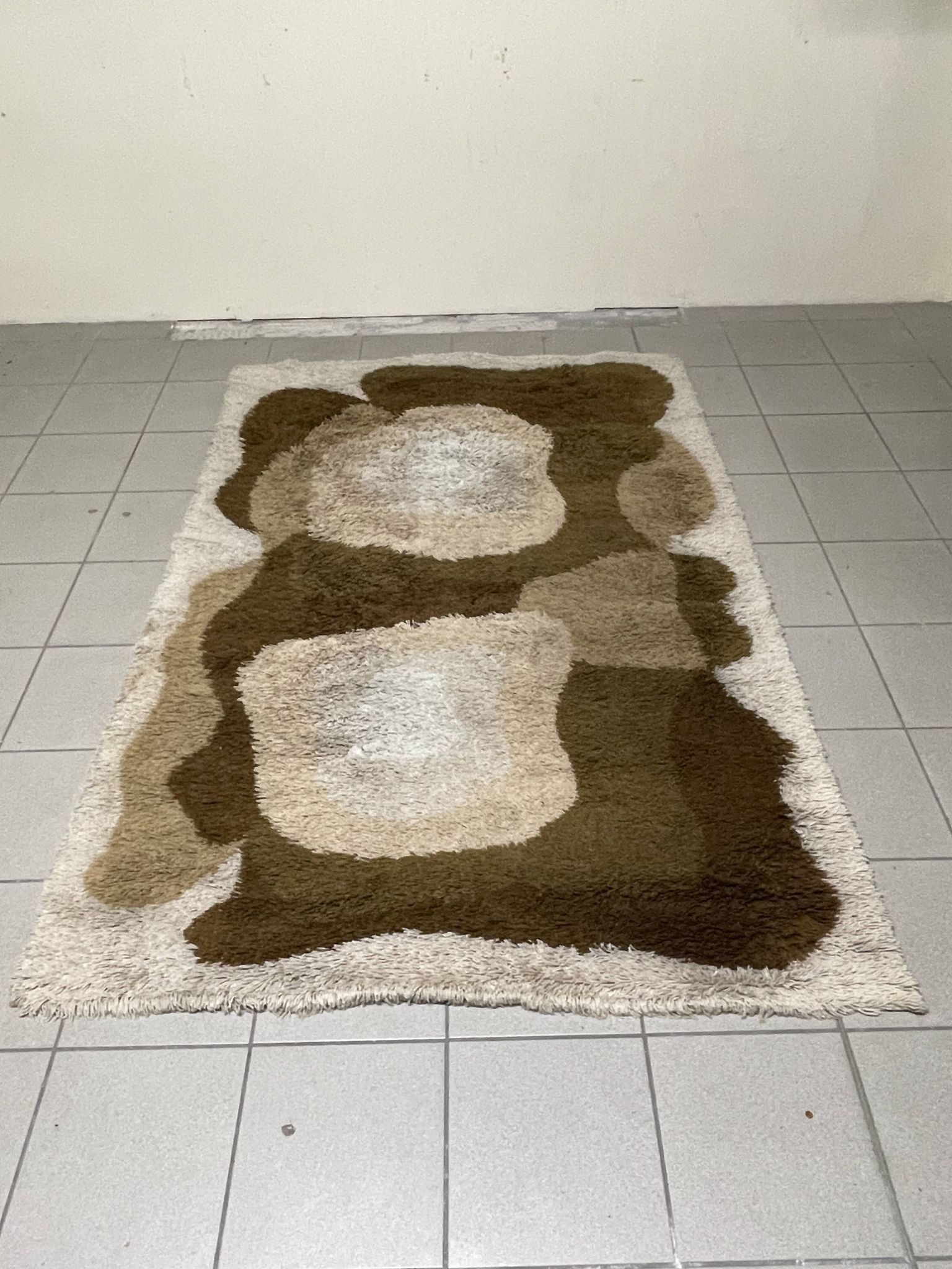 Large High-Pile Wool Rug, produced by Desso, 1970s