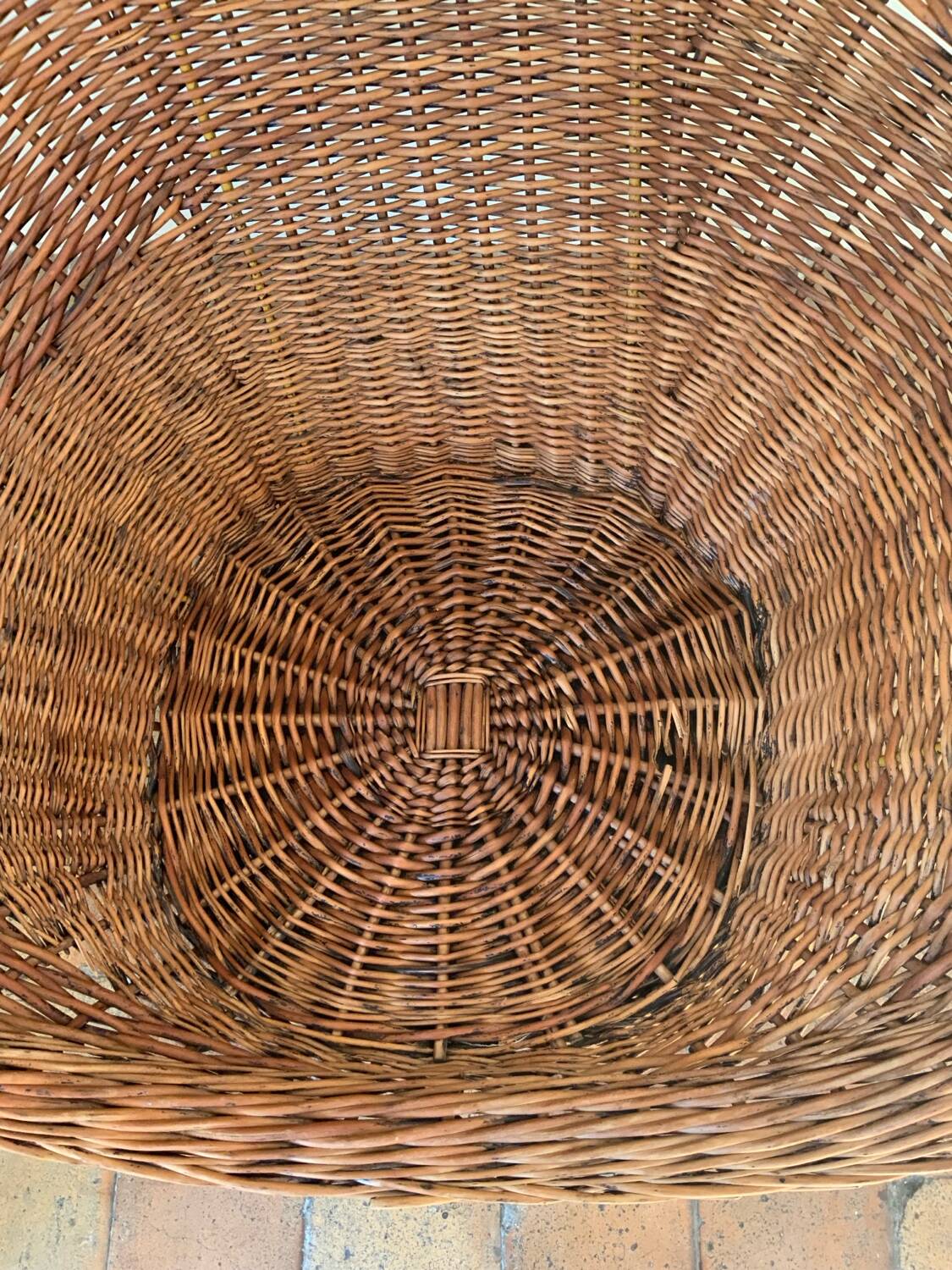 Mid-century wicker armchair