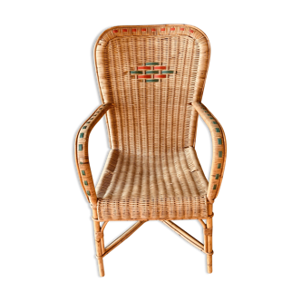Wicker armchair