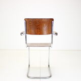 Restored Bauhaus Chrome Chair by Rudolf Vichr Prag, 1930s