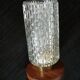 Teak and glass Scandinavian nightlight