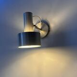 Vintage adjustable wall light, brushed aluminum, France 1970